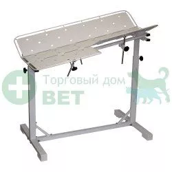 ТД ВЕТ Стол ветеринарный универсальный СВУ-26.01, 1260x760x900-1200h мм по Виноградову, столешница окрашенная, каркас бе