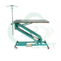 ТД ВЕТ Стол ветеринарный хирургический Vetbot-100 с подогревом столешницы,  штативом, 1195(1370)х600(686)х(330-1055h), к