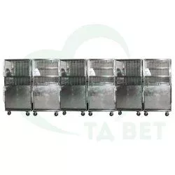 ТД ВЕТ Клетка для приматов 925х1071х1720h(1880h)с колесами