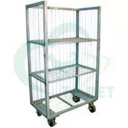 ТД ВЕТ Стеллаж для транспортировки лабораторных клеток Vetbot CL2008, 1500х600х1800