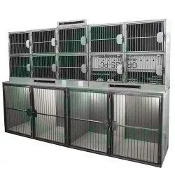 ТД ВЕТ Модуль из 14 клеток из полипропилена разборный 2960х800(600)х2000h(2100 с розетками)