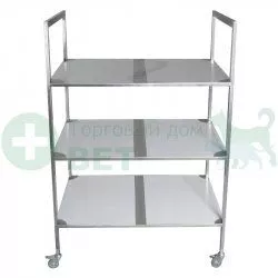 ТД ВЕТ Стеллаж для вивария, техуровневый 1110x800x1520(1620)h на колесах