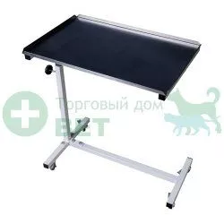 ТД ВЕТ  Ветеринарный стол для инструментов Vetbot-92 по типу "Гусь", 785х440х(783-1183мм) (каркас белый, столешница окра