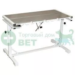 ТД ВЕТ Стол ветеринарный СВУ-37.02, 1290x700x700-1030h мм (каркас белый)