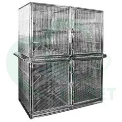 ТД ВЕТ Модуль клеток для хорьков из нержавеющей стали Vetbot CL2002, 1400х750х1940h