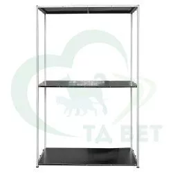 ТД ВЕТ Стеллаж для лабораторных клеток разборный, (3 полки) 1250х600х2000h
