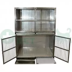 ТД ВЕТ  Модуль из 2 клеток из нерж. стали (для лаб. собак) 1200х900х1600(1760)h