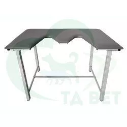 ТД ВЕТ Стол ветеринарный СВУ-5 для УЗИ, 1320x720x900, каркас серый, серая обивка