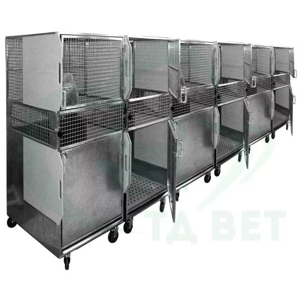 ТД ВЕТ Клетка для приматов 925х1071х1720h(1880h)с колесами