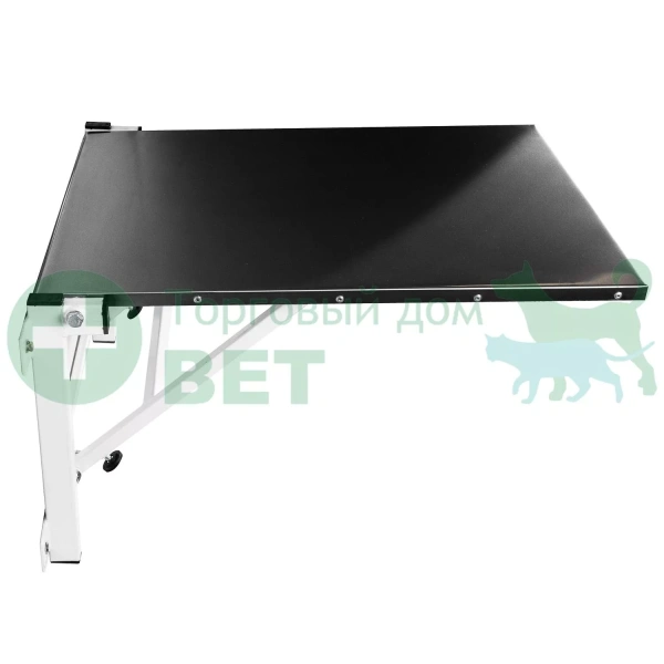 ТД ВЕТ Стол ветеринарный откидной Vetbot-11 с креплением на стену, столешница нерж.сталь, 700х500, (каркас белый)