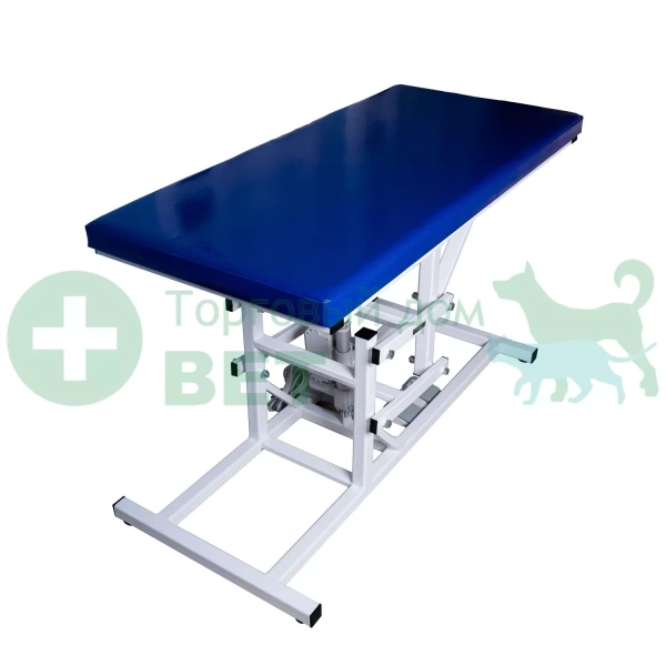 ТД ВЕТ Стол СВУ-11 с мягкой столешницей и электроприводом, 1300x600x(760-990)h (каркас серый, пульт ручной)