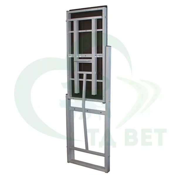 ТД ВЕТ Откидной (складной) ветеринарный стол Vetbot-11.1 с креплением на стену, каркас серый 1000х500х750(900)h