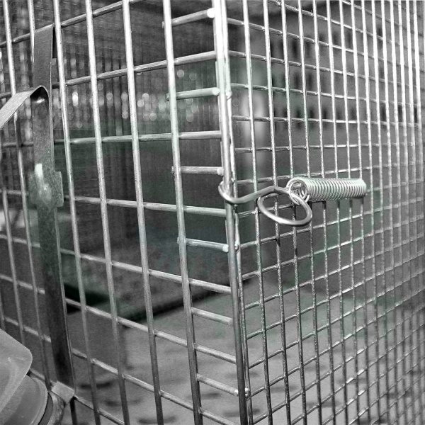 ТД ВЕТ Стеллаж c 6 подвесными клетками из нержавеющей стали 1090х500х1575(1645)h