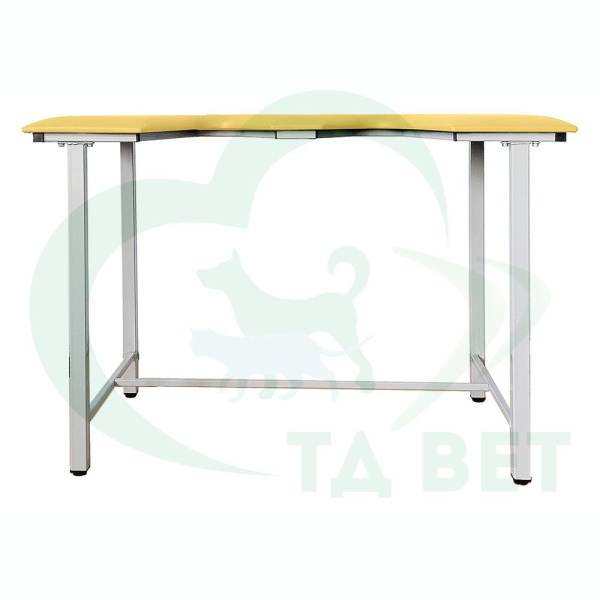 ТД ВЕТ Стол ветеринарный СВУ-5 для УЗИ, 1320x720x900, каркас серый, бежевая обивка