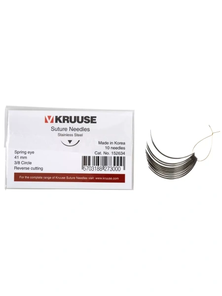 KRUUSE набор режущих хирургических игл 41 мм (3/8) 10 шт.