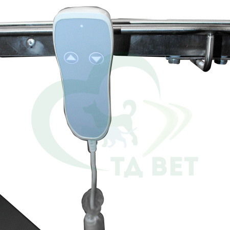 ТД ВЕТ Стол ветеринарный хирургический Vetbot-112 со штативом, 1300(1470)х600х(270-1030h),с колесами (каркас MUAR, пульт