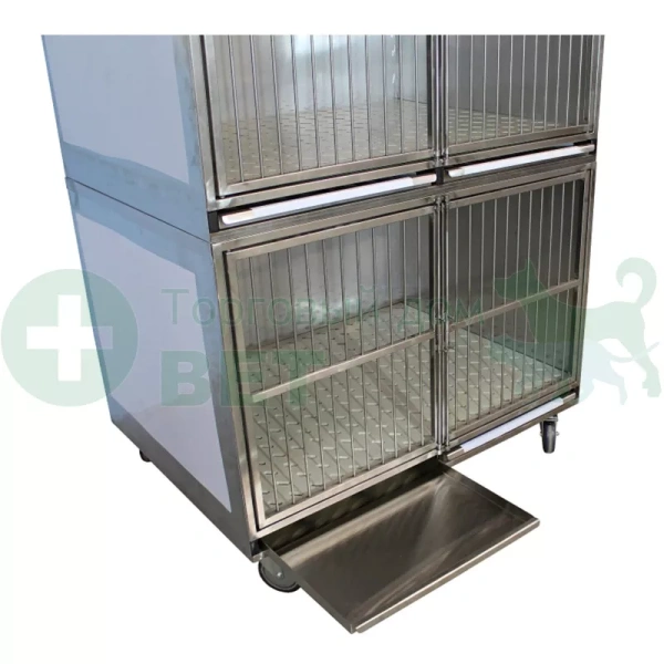 ТД ВЕТ  Модуль из 2 клеток из нерж. стали (для лаб. собак) 1200х900х1600(1760)h