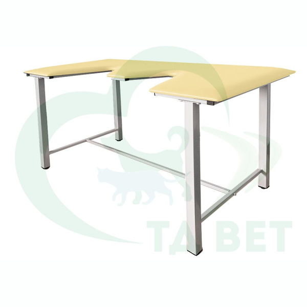 ТД ВЕТ Стол ветеринарный СВУ-5 для УЗИ, 1320x720x900, каркас серый, бежевая обивка