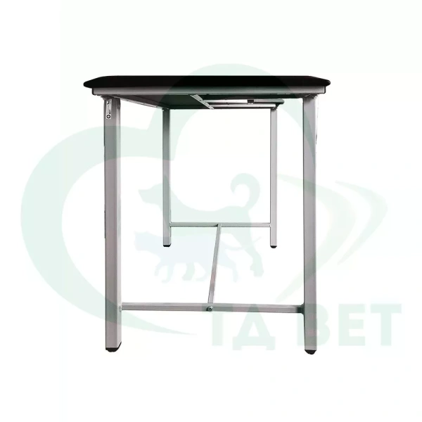 ТД ВЕТ Стол ветеринарный СВУ-5 для УЗИ, 1320x720x900, каркас серый, черная обивка