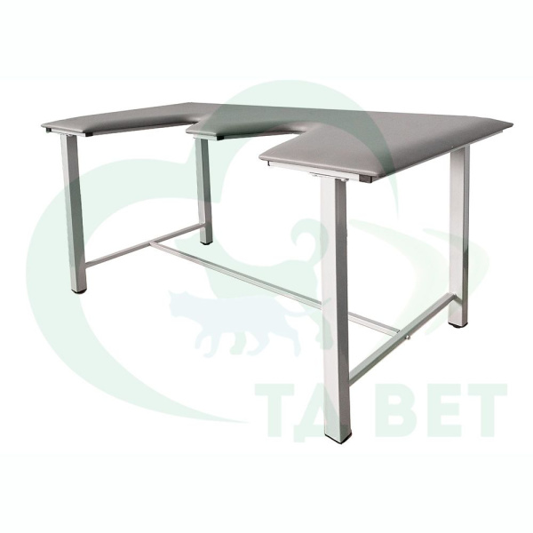 ТД ВЕТ Стол ветеринарный СВУ-5 для УЗИ, 1320x720x900, каркас серый, серая обивка