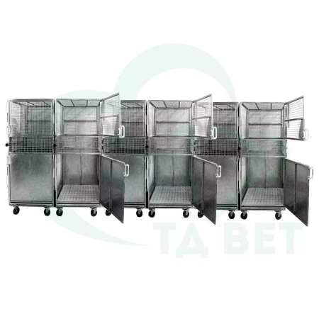ТД ВЕТ Клетка для приматов 925х1071х1720h(1880h)с колесами