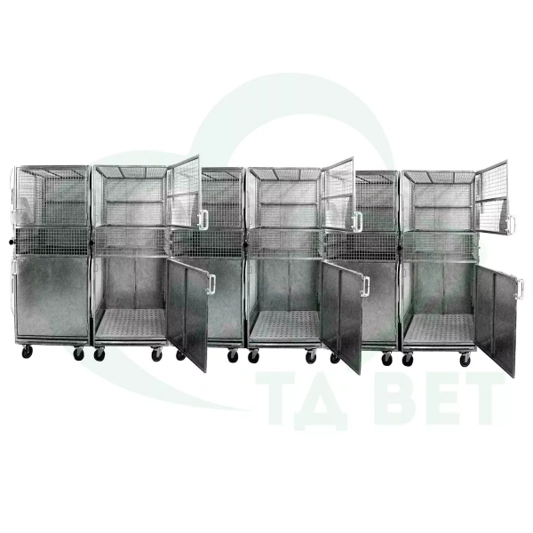 ТД ВЕТ Клетка для приматов 925х1071х1720h(1880h)с колесами