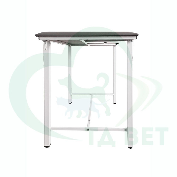 ТД ВЕТ Стол ветеринарный СВУ-5 для УЗИ, 1320x720x900, каркас белый, серая обивка